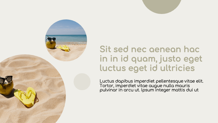 Bold Circle Beige slide 2